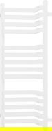 Mexen Loop radiateur salle de bain 1000 x 375 mm, 572 W, blanc - W129-1000-350-00-20