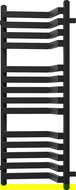 Mexen Loop radiateur salle de bain 1000 x 375 mm, 572 W, noir - W129-1000-350-00-70