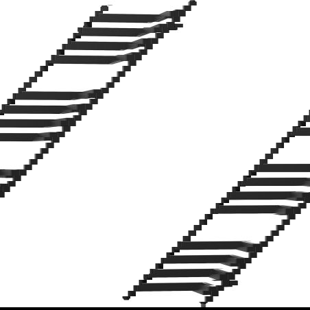 Radiateur salle de bain Mexen Loop 1250 x 375 mm, 666 W, noir - W129-1250-350-00-70