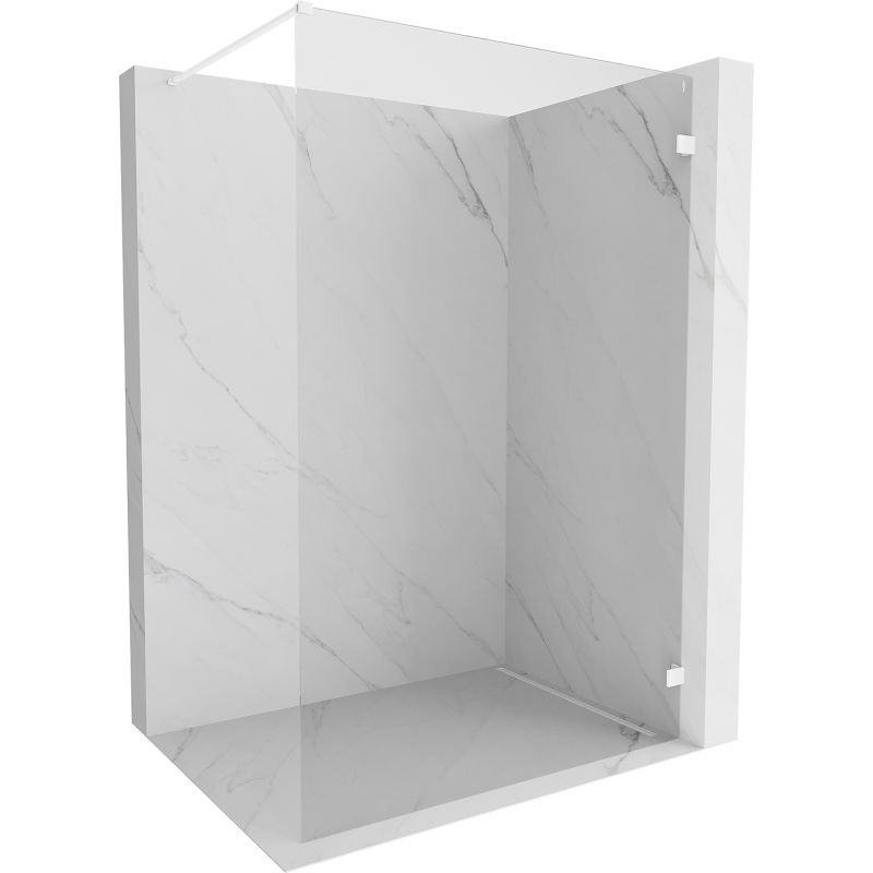 Mexen Lunar paroi de douche Walk-in droite 70 x 200 cm, transparent 8 mm, blanc - 830-070-000-20-00-P
