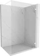 Mexen Lunar paroi de douche Walk-in droite 130 x 200 cm, transparent 8 mm, blanche - 830-130-000-20-00-P