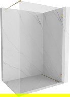Mexen Lunar paroi de douche Walk-in droite 100 x 200 cm, transparent 8 mm, dorée - 830-100-000-50-00-P