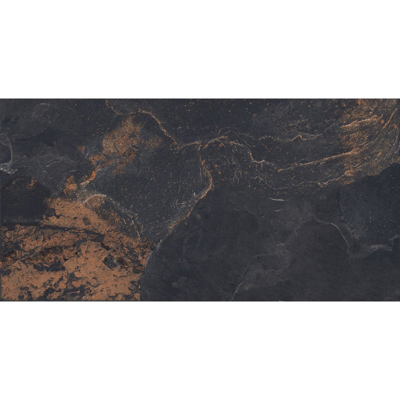 Mexen Rafael Graphite Grès émaillé rectifié G1, carrelage sol-mur 120 x 60 cm, mat - TL324-120-060-05
