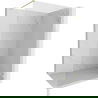 Paroi de douche Walk-in droite Mexen Lunar 140 x 200 cm, transparente 8 mm, or brossé - 830-140-000-55-00-P