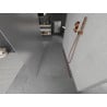 Mexen Kioto paroi de douche autoportante 100 x 200 cm, givre 8 mm, or rose - 800-100-002-60-30