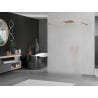 Mexen Kioto paroi de douche autoportante 100 x 200 cm, givre 8 mm, or rose - 800-100-002-60-30