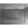 Mexen Kioto paroi de douche autoportante 100 x 200 cm, givre 8 mm, or rose - 800-100-002-60-30