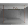 Mexen Kioto paroi de douche autoportante 110 x 200 cm, givrée 8 mm, or rose - 800-110-002-60-30