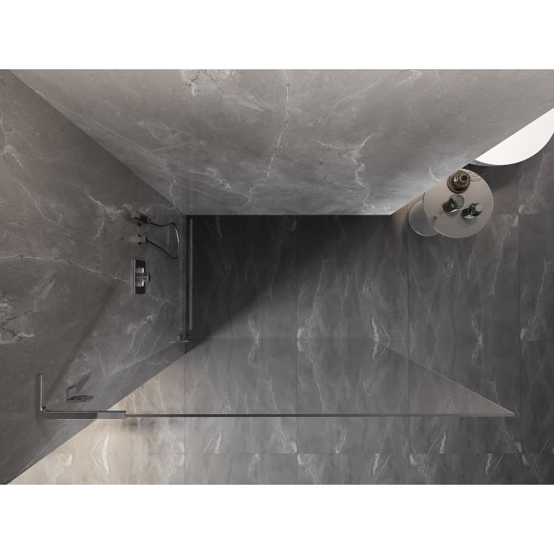 Mexen Lunar L paroi de douche Walk-in gauche 50 x 200 cm, transparent 8 mm, chrome - 830L-050-000-01-00-L