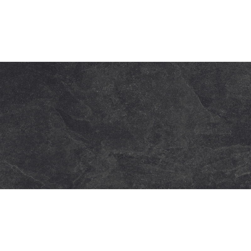 Mexen Canberra Nero grès émaillé rectifié G1, carreau sol-mur 120 x 60 cm, mat - TL328-120-060-02