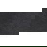 Mexen Canberra Nero grès émaillé rectifié G1, carreau sol-mur 120 x 60 cm, mat - TL328-120-060-02