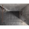 Mexen Lunar paroi de douche Walk-in droite 130 x 200 cm, transparent 8 mm, or rose - 830-130-000-60-00-P