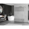 Mexen Kioto paroi de douche autoportante 120 x 200 cm, transparent/givré 8 mm, chrome - 800-120-002-01-35