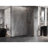 Mexen Lunar paroi de douche Walk-in droite 160 x 200 cm, transparent 8 mm, or rose - 830-160-000-60-00-P