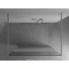 Mexen Kioto paroi de douche autoportante 120 x 200 cm, transparent/givré 8 mm, chrome - 800-120-002-01-35