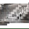 Mexen Lunar L paroi de douche Walk-in gauche 100 x 200 cm, transparent 8 mm, blanche - 830L-100-000-20-00-L