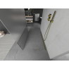 Mexen Kioto paroi de douche autoportante 110 x 200 cm, transparent/givre 8 mm, or - 800-110-002-50-35