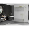 Mexen Kioto paroi de douche autoportante 110 x 200 cm, transparent/givre 8 mm, or - 800-110-002-50-35
