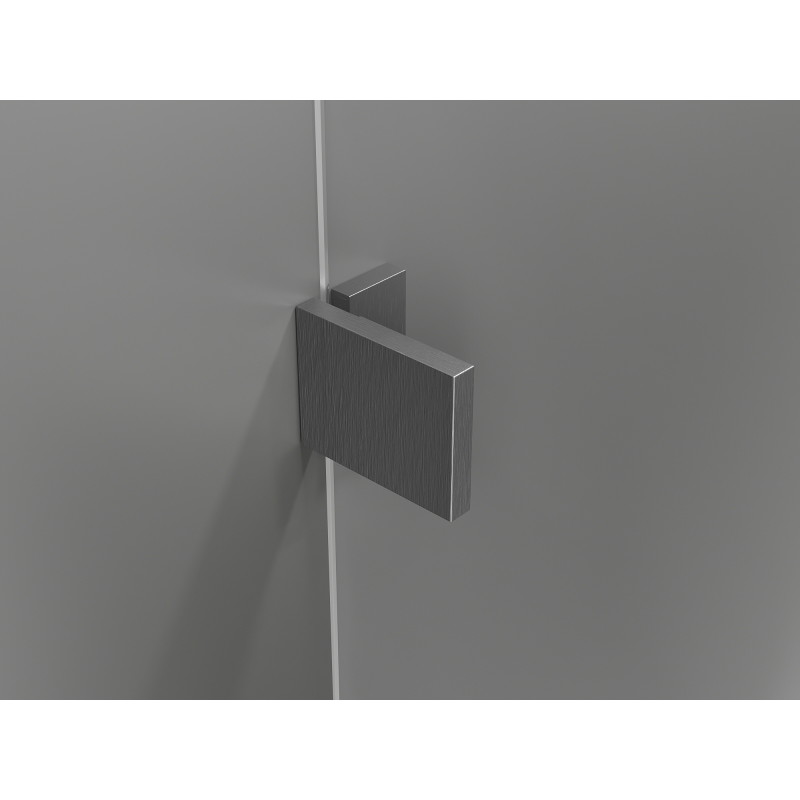 Mexen Lunar paroi de douche Walk-in droite 70 x 200 cm, transparent 8 mm, gris canon brossé - 830-070-000-66-00-P