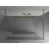 Mexen Kioto paroi de douche autoportante 120 x 200 cm, transparent/givre 8 mm, or - 800-120-002-50-35