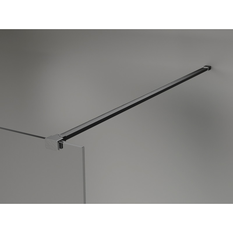 Mexen Lunar paroi de douche Walk-in droite 70 x 200 cm, transparent 8 mm, gris canon brossé - 830-070-000-66-00-P