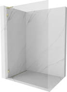 Mexen Lunar L paroi de douche Walk-in gauche 80 x 200 cm, transparent 8 mm, dorée - 830L-080-000-50-00-L