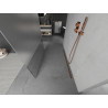 Mexen Kioto paroi de douche autoportante 110 x 200 cm, transparent/givré 8 mm, or rose - 800-110-002-60-35