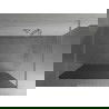 Mexen Kioto paroi de douche autoportante 100 x 200 cm, Graphite, Chrome - 800-100-002-01-40