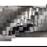 Mexen Lunar paroi de douche Walk-in droite 140 x 200 cm, transparent 8 mm, noir - 830-140-000-70-00-P