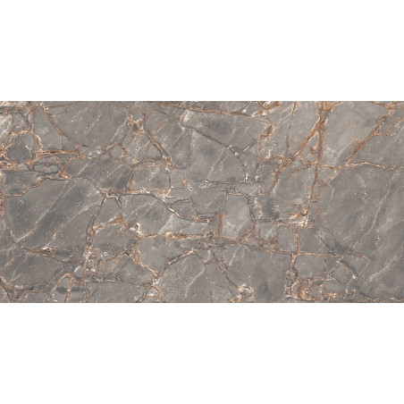 Mexen Rubble Grès gris émaillé rect. G1, carreau de sol et mural 120 x 60 cm, carving - TL401-120-060-02