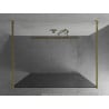 Mexen Kioto paroi de douche autoportante 120 x 200 cm, graphite 8 mm, or - 800-120-002-50-40