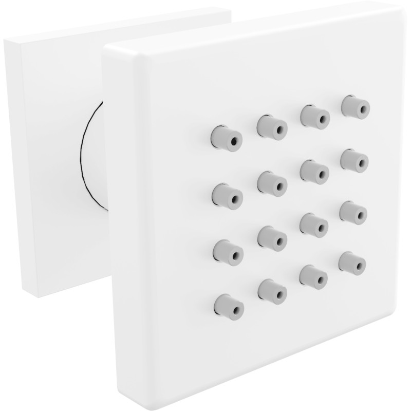 Mexen Cube buse latérale en applique, blanche - 79360-20