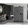 Mexen Kioto paroi de douche autoportante 110 x 200 cm, graphite 8 mm, noire - 800-110-002-70-40