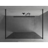 Mexen Kioto paroi de douche autoportante 110 x 200 cm, graphite 8 mm, noir - 800-110-002-70-40
