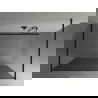 Mexen Kioto paroi de douche autoportante 120 x 200 cm, Graphite, Noir - 800-120-002-70-40