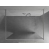 Mexen Kioto paroi de douche autoportante 110 x 200 cm, miroir 8 mm, chrome - 800-110-002-01-50