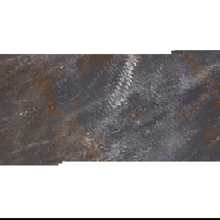 Mexen Visby Black grès émaillé rectifié G1, carreau mural-salon 120 x 60 cm, carving - TL428-120-060-02