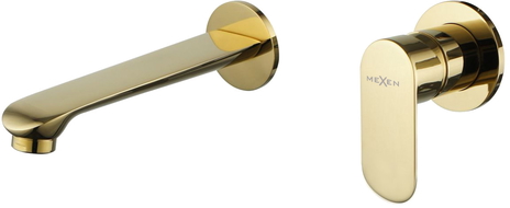 Mexen Dox robinet de lavabo pour installation encastrée, Or - 75215-50