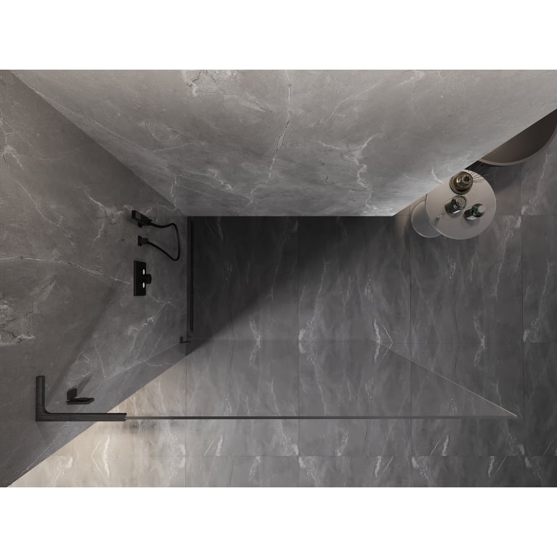 Mexen Lunar L paroi de douche Walk-in gauche 50 x 200 cm, transparent 8 mm, gris canon brossé - 830L-050-000-66-00-L