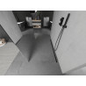 Mexen Kioto paroi de douche indépendante 110 x 200 cm, miroir 8 mm, noir - 800-110-002-70-50