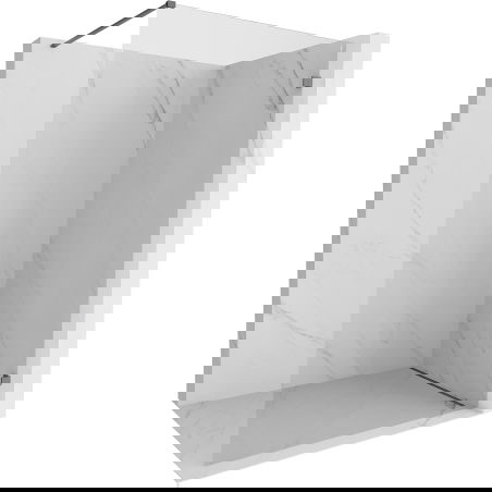 Mexen Lunar paroi de douche Walk-in droite 120 x 200 cm, transparent 8 mm, métal gun - 830-120-000-95-00-P