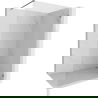 Paroi de douche Mexen Lunar Walk-in droite 140 x 200 cm, transparent 8 mm, acier canon - 830-140-000-95-00-P