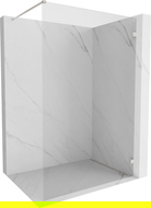 Paroi de douche Mexen Lunar Walk-in droite 100 x 200 cm, transparent 8 mm, nickel brossé - 830-100-000-97-00-P