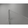 Mexen Lunar paroi de douche Walk-in droite 130 x 200 cm, transparent 8 mm, nickel brossé - 830-130-000-97-00-P