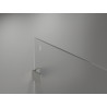 Mexen Lunar paroi de douche Walk-in droite 130 x 200 cm, transparent 8 mm, nickel brossé - 830-130-000-97-00-P