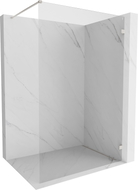 Mexen Lunar paroi de douche Walk-in droite 140 x 200 cm, transparent 8 mm, nickel brossé - 830-140-000-97-00-P
