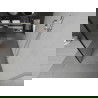 Mexen Kioto paroi de douche autoportante 110 x 200 cm, transparent/Design noir 8 mm, Chrome - 800-110-002-01-70