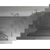 Mexen Kioto paroi de douche autoportante 110 x 200 cm, transparent/Design noir 8 mm, Chrome - 800-110-002-01-70
