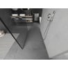Mexen Kioto paroi de douche autoportante 120 x 200 cm, cadre noir 8 mm, chrome - 800-120-002-01-70