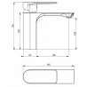 Mexen Alexa robinet de lavabo, doré - 71200-50
